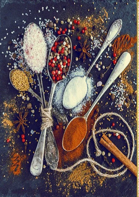 فرش آشپزخانه طرح ادویه 2